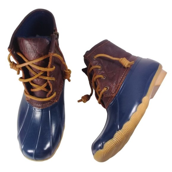 Sperry Saltwater Women's Rubber Waterproof Rain Pop Outsole Duck Boot Size 5 - Picture 3 of 12